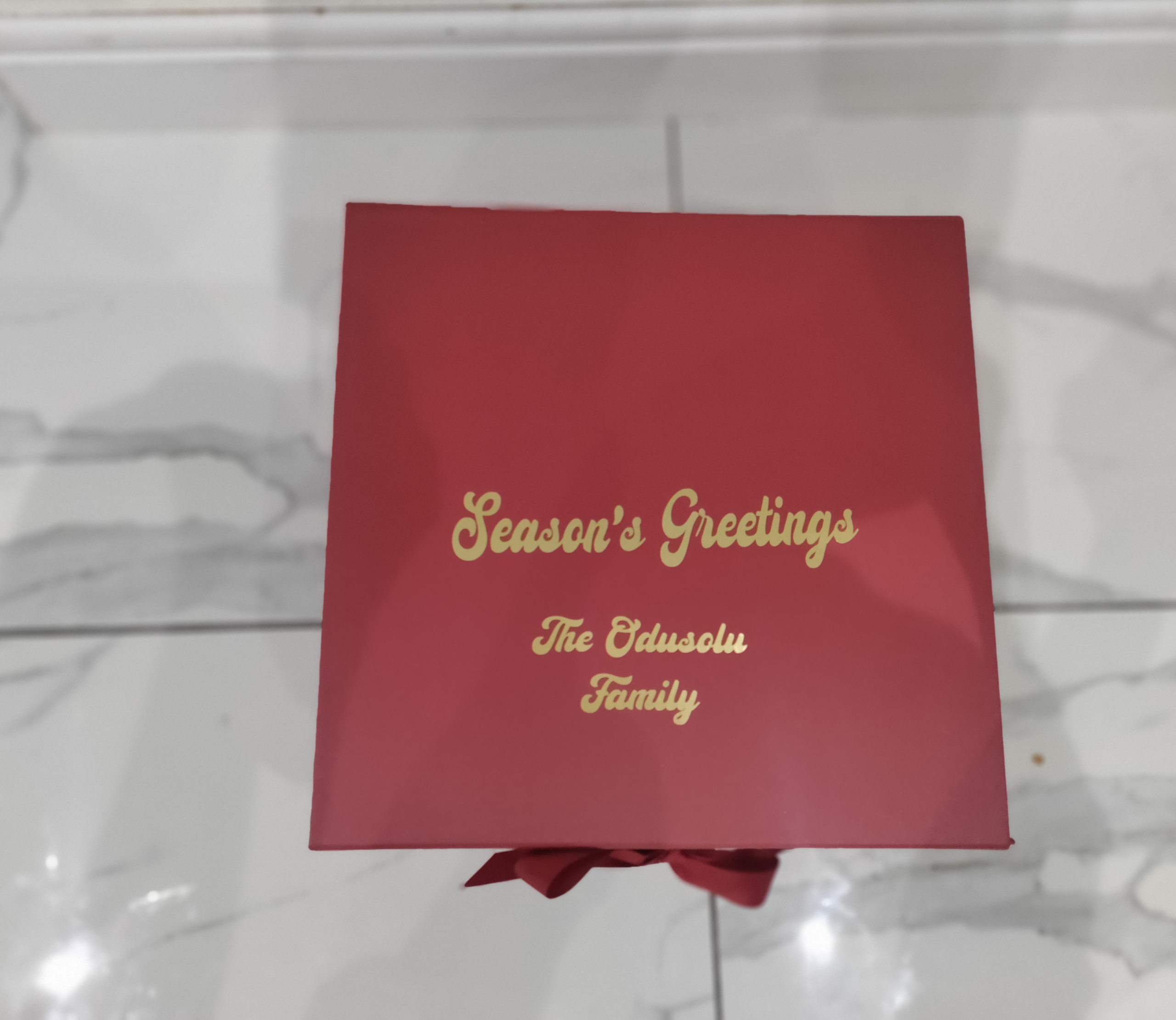 Personalised festive gift box